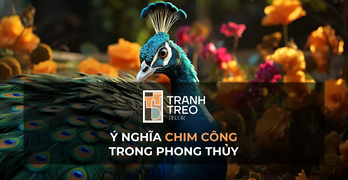 Ý nghĩa con công trong phong thủy