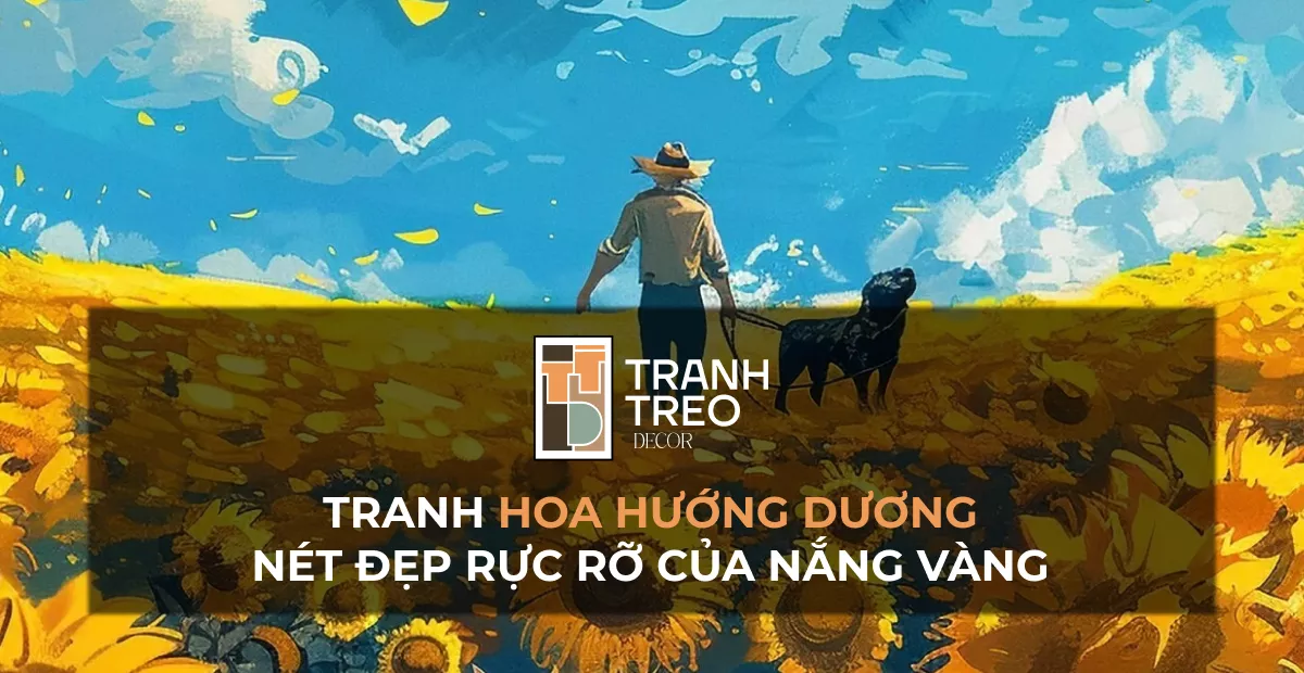 Tranh Hoa Hướng Dương: Nét đẹp rực rỡ tỏa nắng