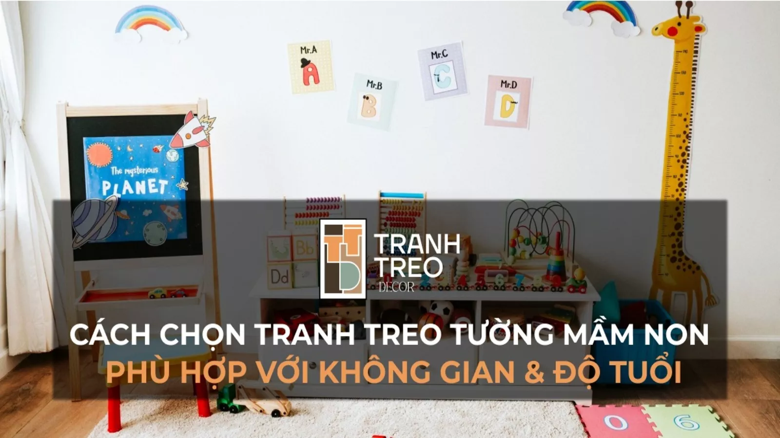 Cách chọn tranh treo tường mầm non phù hợp với không gian và độ tuổi