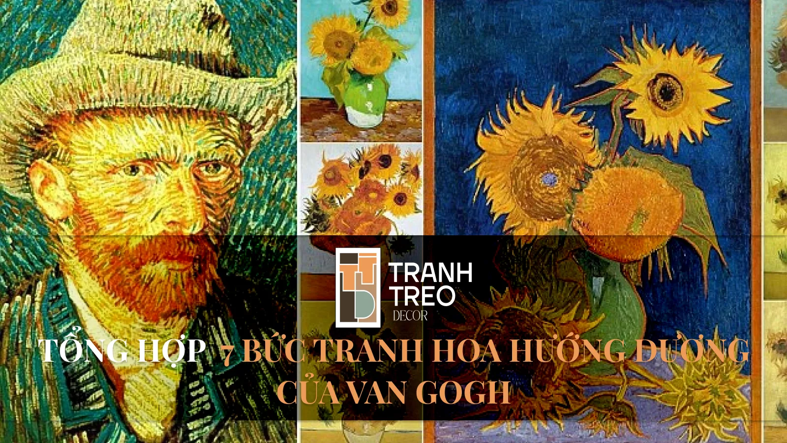 Tổng hợp 7 bức tranh hoa hướng dương của Van Gogh tuyệt tác của nhân loại