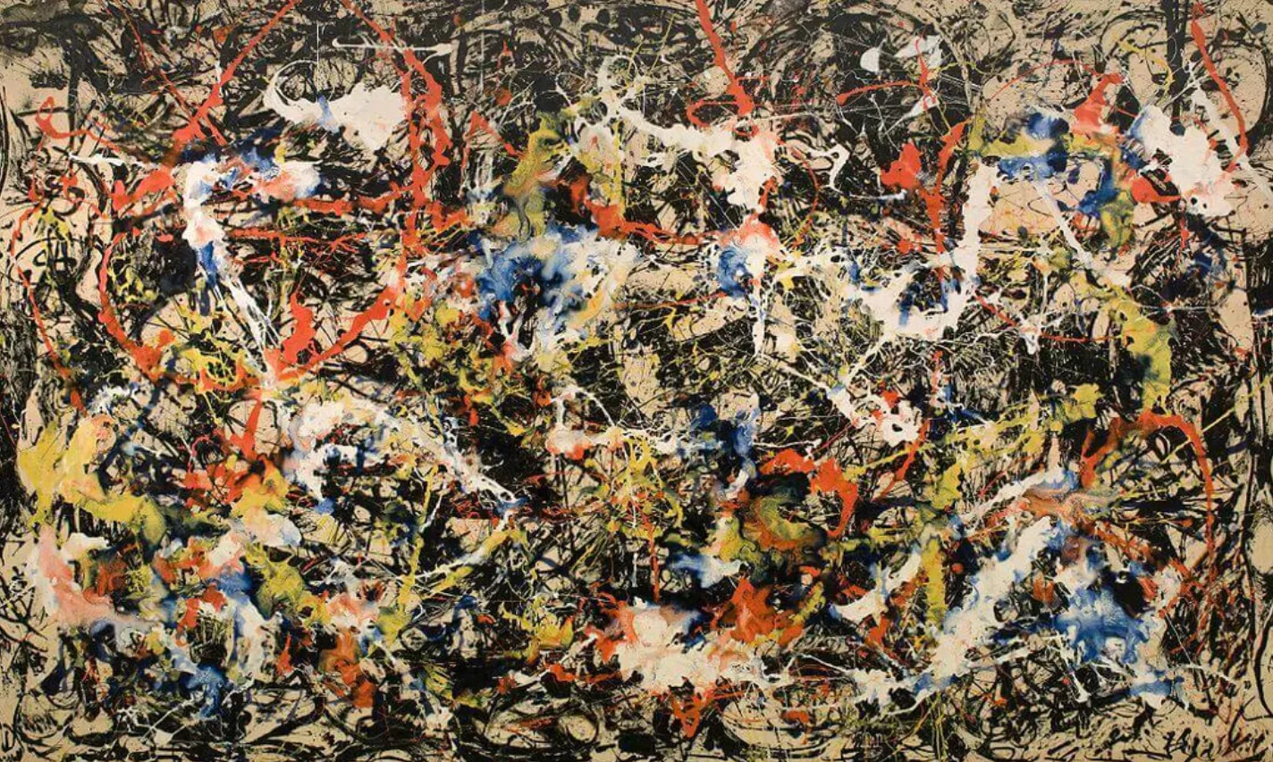 Tác phẩm Convergence (237,5 cm x 393,7 cm) được Pollock sáng tác vào năm 1952