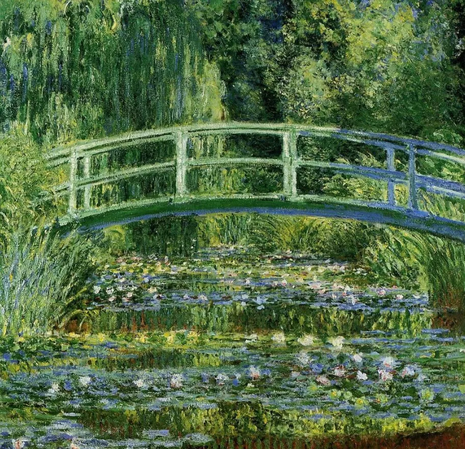 Tranh Water Lilies được lấy cảm hứng từ khu vườn hoa của Claude Monet tại Pháp