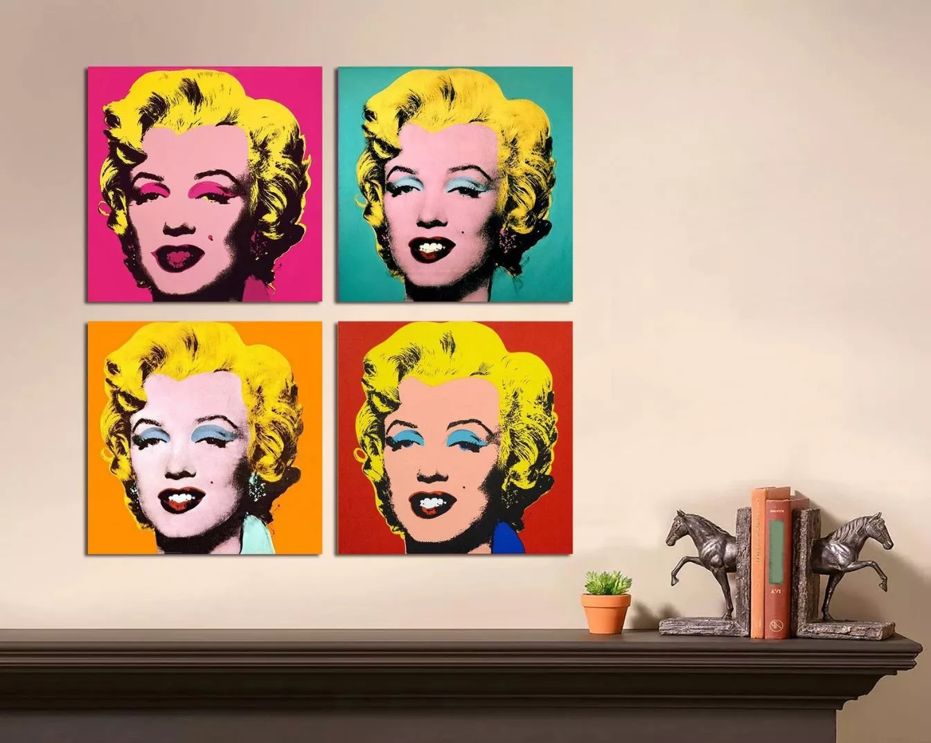 Chân dung Marilyn Monroe Pop Art từ ArtTecPrints: Màu Acrylic rực rỡ, ấn tượng