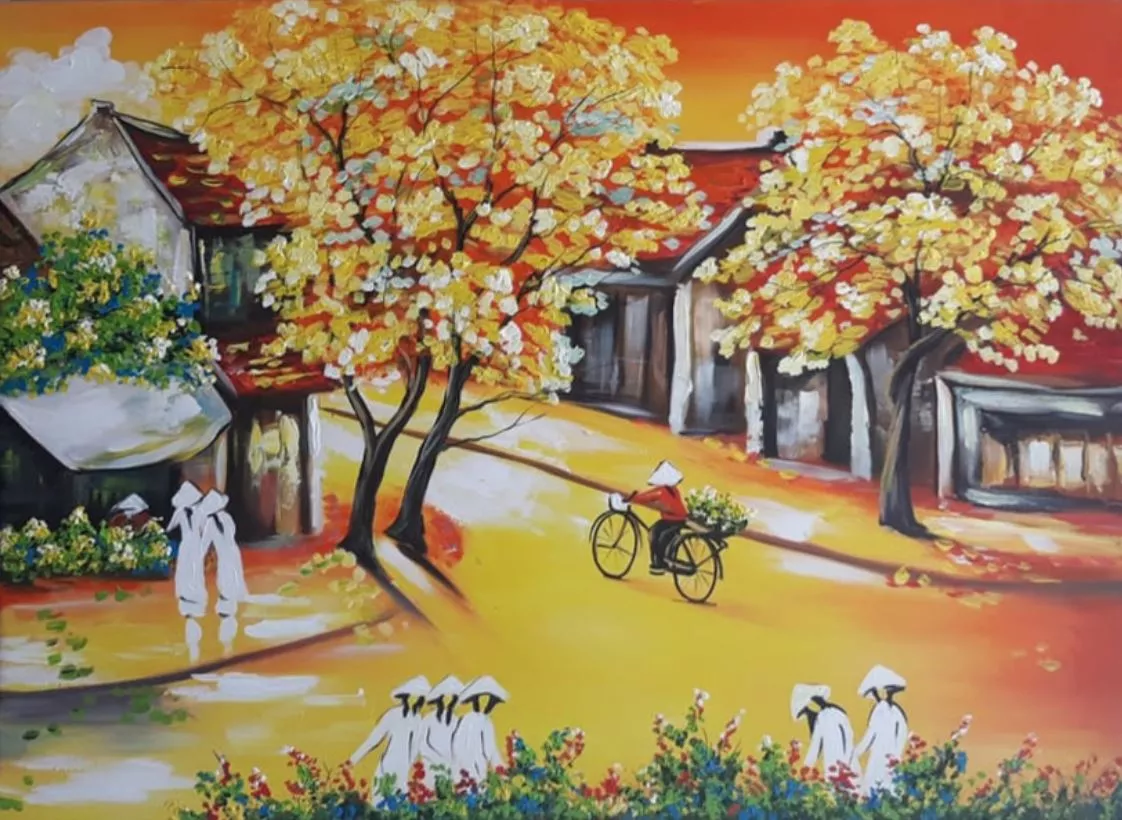 Artist Monkeys tạo nên bức tranh sơn dầu sống động về Sài Gòn xưa với ánh nắng lung linh