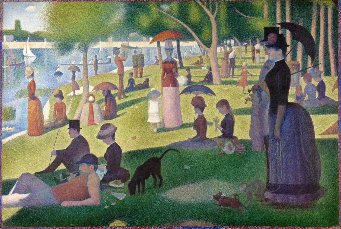 Tác phẩm Ngày hội ở La Grande Jatte" của họa sĩ Georges Seurat