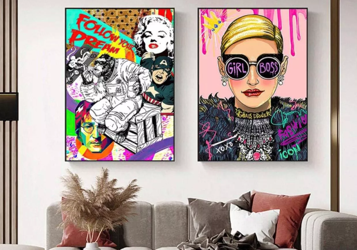 Ngôi sao nổi tiếng được biến hình qua lăng kính Pop Art.