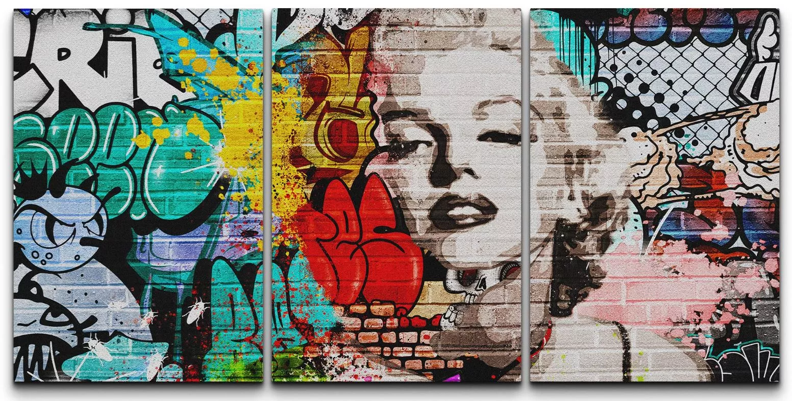 Tranh ghép Marilyn Monroe phong cách Urban, đầy lôi cuốn