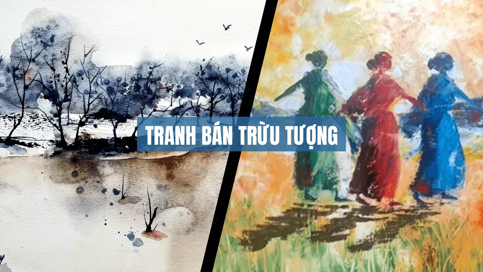 màu sắc tranh bán trừu tượng