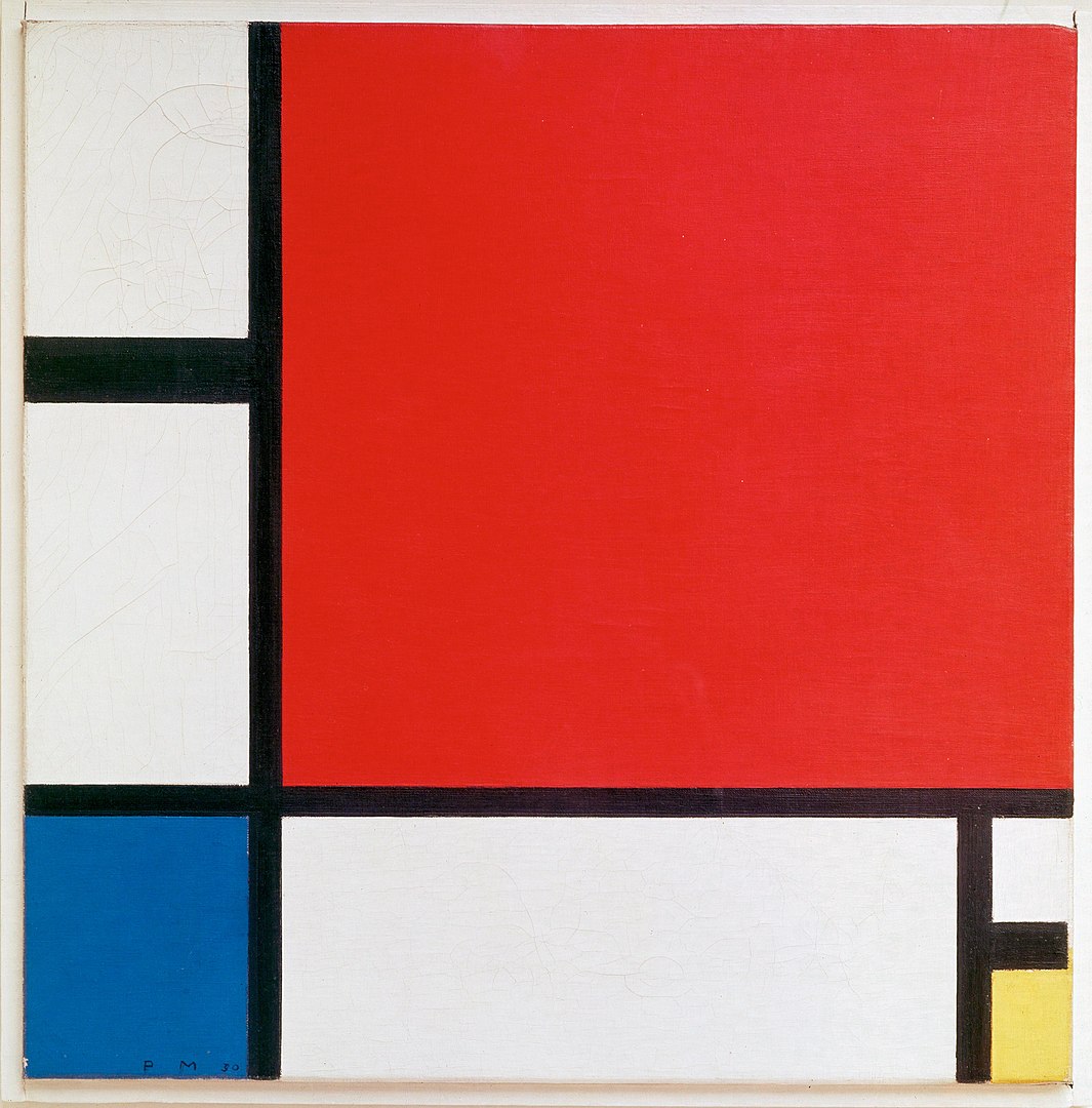 Composition II in Red, Blue, and Yellow được Piet Mondrian vẽ năm 1930